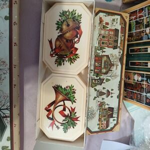 Avon Country Christmas Decal Soaps 3 Ounces Each With Box Vintage 1982